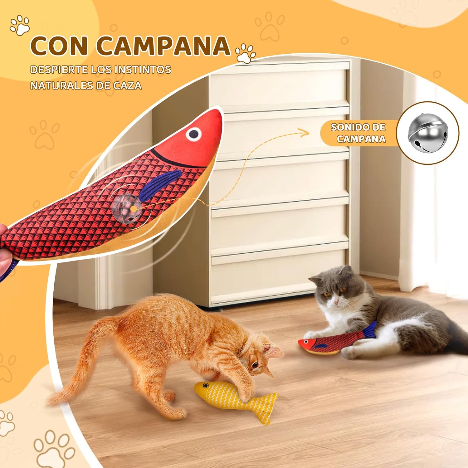 Juguetes para Gatos con Catnip – Pack de Peces