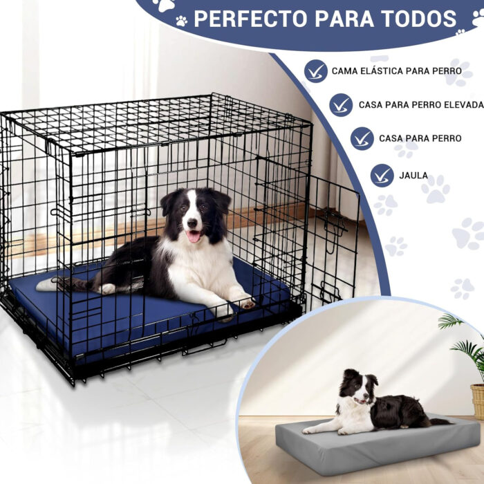 Cama para perro mediano con resortes y lavable