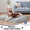 Cama para perro mediano con resortes y lavable