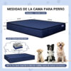 Cama para perro mediano con resortes y lavable