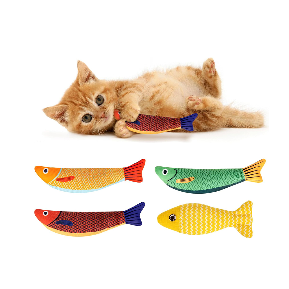 Juguetes para Gatos con Catnip - Pack de Peces