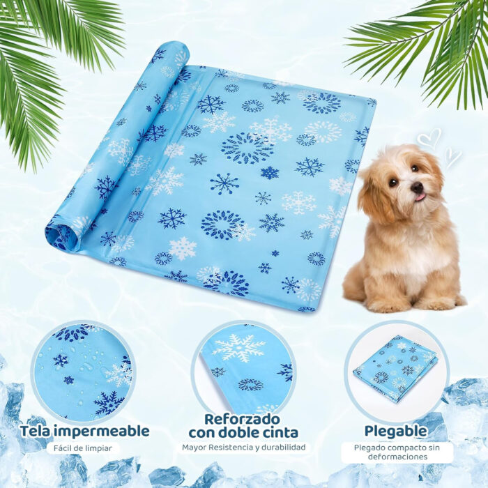 Tapete refrescante para perro – 50x65 cm, ideal verano