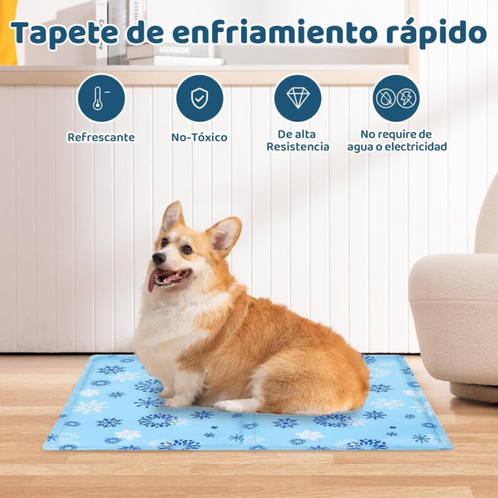 Tapete refrescante para perro – 50x65 cm, ideal verano