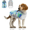 Chaqueta impermeable y cortaviento para perro mediano/grande