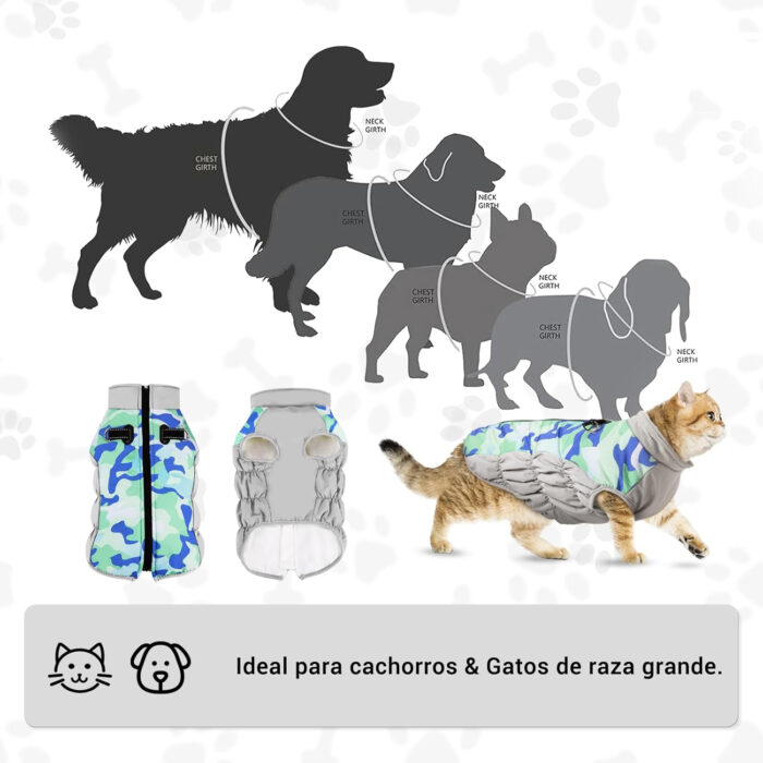 cortaviento para perro