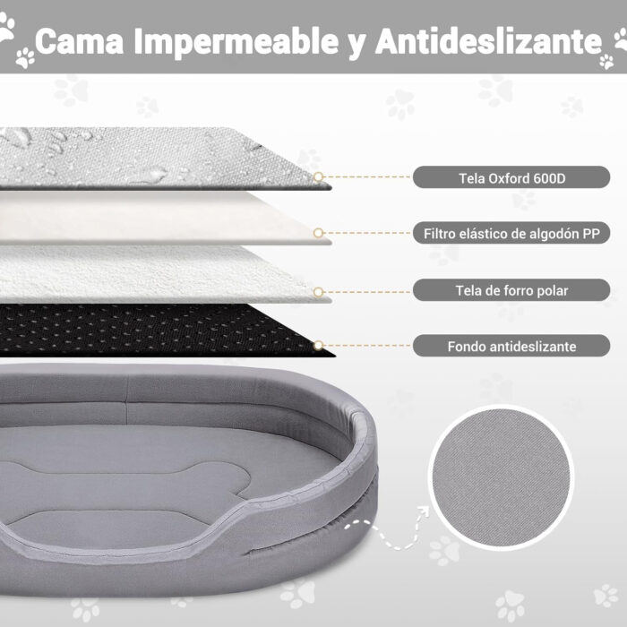 Para perro mediano–lavable y antideslizante