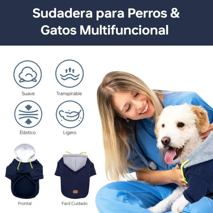 Chaqueta invierno impermeable para perro pequeño/mediano