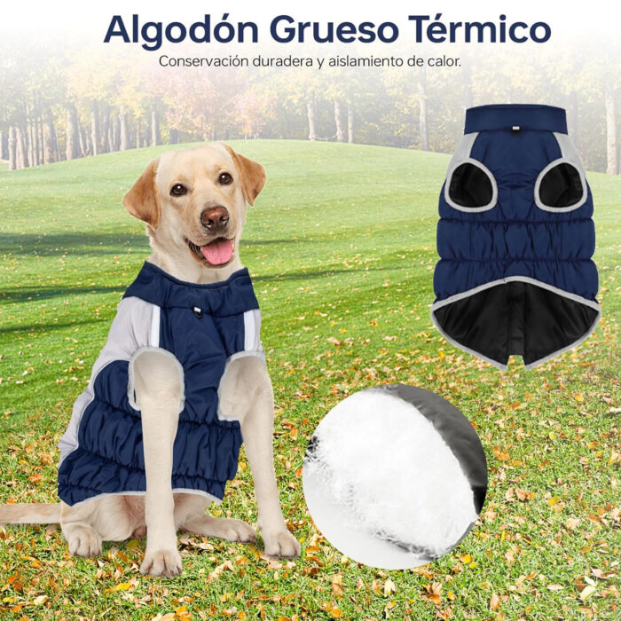 Chaleco impermeable wishkit para perro mediano/grande