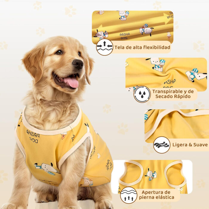 Chaleco estampado para perro 5XL – Fresco y cómodo