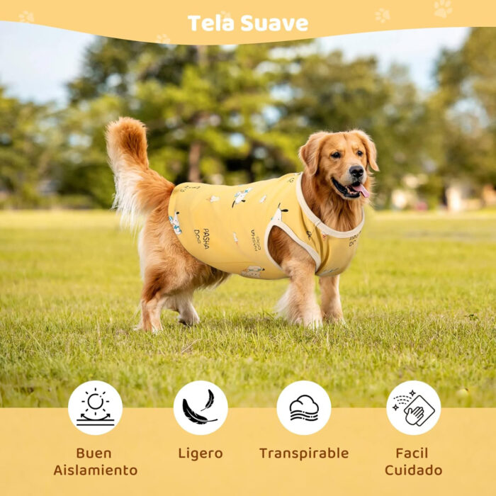 Chaleco estampado para perro 5XL – Fresco y cómodo