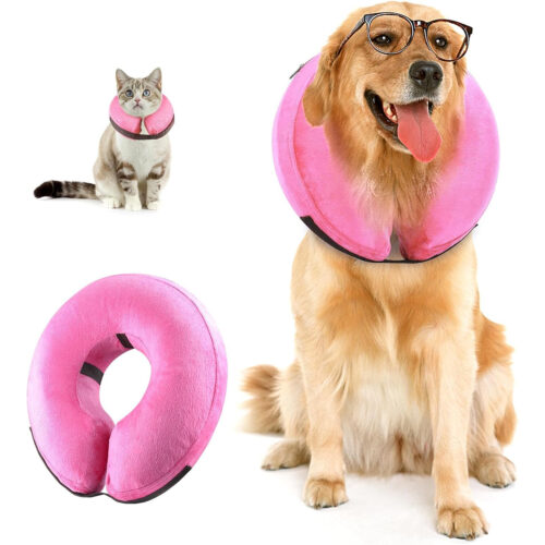 Collar Inflable Isabelino para Mascotas Post‑Cirugía