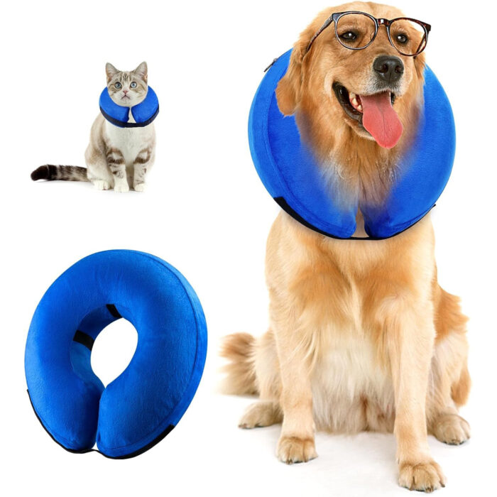 Collar Inflable Isabelino para Mascotas Post‑Cirugía