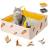 Caja de arena plegable e impermeable para gato