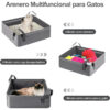 Caja de arena plegable e impermeable para gato