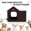 Casa‑cama plegable para gato impermeable y aislante