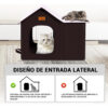 Casa‑cama plegable para gato impermeable y aislante