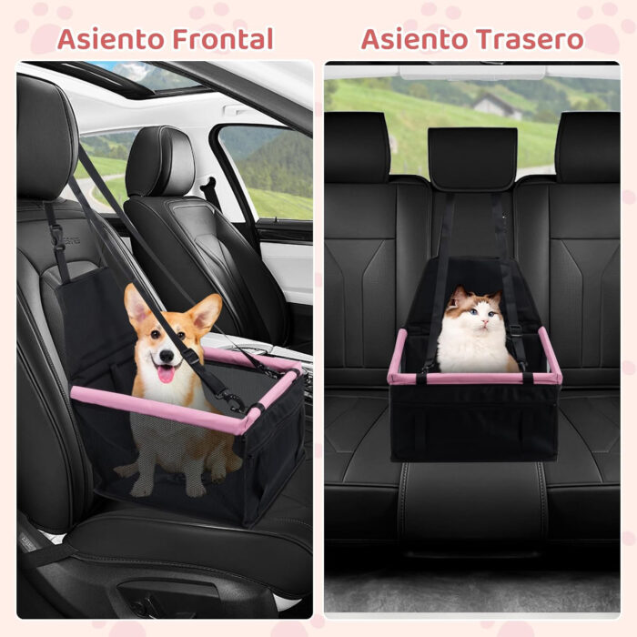 Asiento Reforzado para Perro en Auto Hasta 15kg
