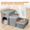 Escalera plegable para perro con respaldo y almacenaje