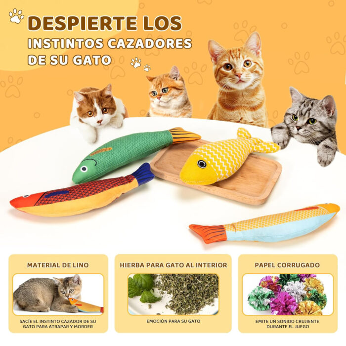 Juguetes de Pez para Gatos