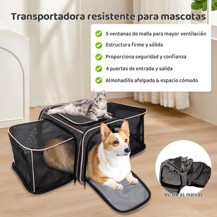 Transportadora Expandible para Perro y Gato 9 kg