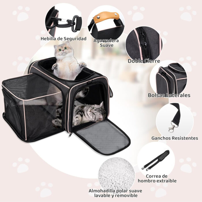 Transportadora Expandible para Perro y Gato 9 kg