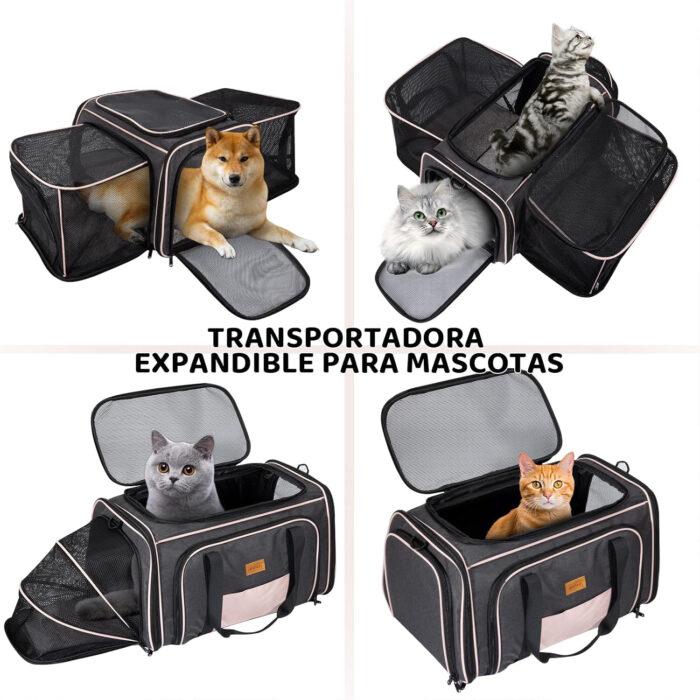 Transportadora Expandible para Perro y Gato 9 kg